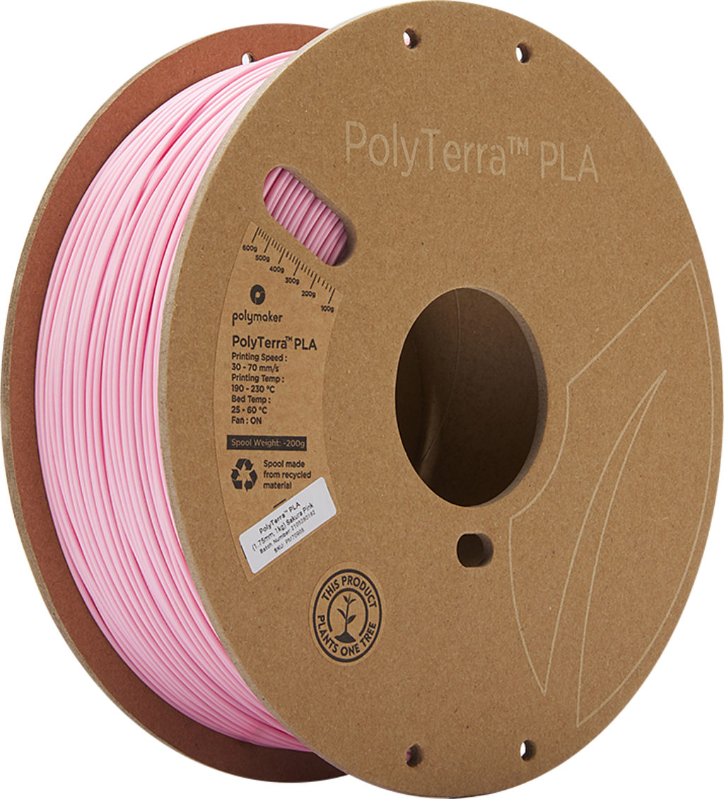 Polymaker - PolyTerra - Rose Sakura (Sakura Pink) - 1.75 mm - 1 kg